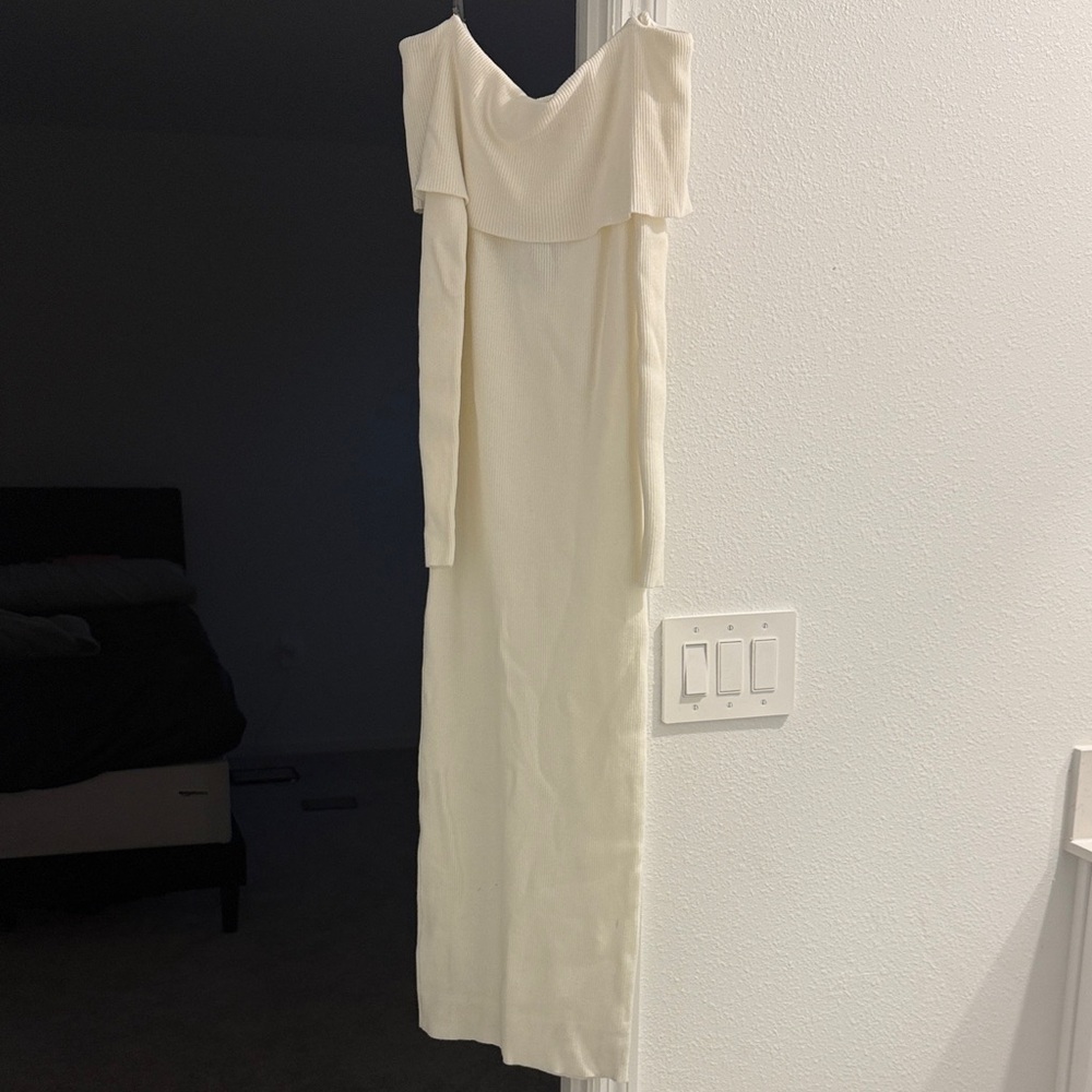 Arden B Elegant One Shoulder White Dress
